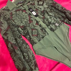 Floral Mesh Bodysuit